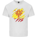 Torn Flag Chuvashia Mens Cotton T-Shirt Tee Top White