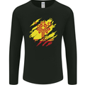 Torn Flag Chuvashia Mens Long Sleeve T-Shirt Black