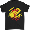 Torn Flag Chuvashia Mens T-Shirt 100% Cotton Black