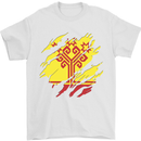 Torn Flag Chuvashia Mens T-Shirt 100% Cotton White