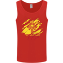 Torn Flag Chuvashia Mens Vest Tank Top Red
