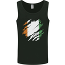 Torn Flag Cote d' Ivoire Mens Vest Tank Top Black