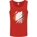 Torn Flag Cote d' Ivoire Mens Vest Tank Top Red