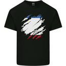 Torn Flag Crimea Mens Cotton T-Shirt Tee Top Black