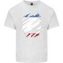 Torn Flag Crimea Mens Cotton T-Shirt Tee Top White