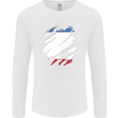 Torn Flag Crimea Mens Long Sleeve T-Shirt White