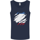 Torn Flag Crimea Mens Vest Tank Top Navy Blue