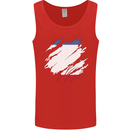 Torn Flag Crimea Mens Vest Tank Top Red