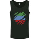 Torn Flag Dagestan Mens Vest Tank Top Black