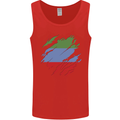Torn Flag Dagestan Mens Vest Tank Top Red