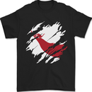 Torn Flag Easter Island Mens T-Shirt 100% Cotton Black