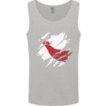 Torn Flag Easter Island Mens Vest Tank Top Sports Grey