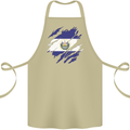 Torn Flag El Salvador Cotton Apron 100% Organic Khaki