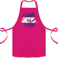 Torn Flag El Salvador Cotton Apron 100% Organic Pink