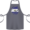 Torn Flag El Salvador Cotton Apron 100% Organic Steel