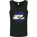 Torn Flag El Salvador Mens Vest Tank Top Black