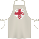 Torn Flag England English Cotton Apron 100% Organic Natural