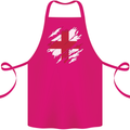 Torn Flag England English Cotton Apron 100% Organic Pink
