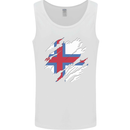 Torn Flag Faroe Islands Mens Vest Tank Top White