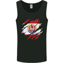 Torn Flag French Polynesia Mens Vest Tank Top Black