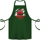 Torn Flag Gibraltar Cotton Apron 100% Organic Forest Green