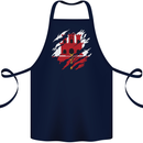 Torn Flag Gibraltar Cotton Apron 100% Organic Navy Blue