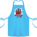Torn Flag Gibraltar Cotton Apron 100% Organic Turquoise