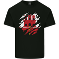 Torn Flag Gibraltar Mens Cotton T-Shirt Tee Top Black