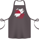Torn Flag Greenland Cotton Apron 100% Organic Dark Grey