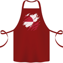 Torn Flag Greenland Cotton Apron 100% Organic Maroon