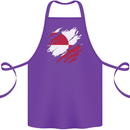 Torn Flag Greenland Cotton Apron 100% Organic Purple