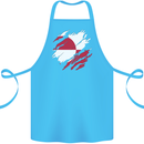 Torn Flag Greenland Cotton Apron 100% Organic Turquoise