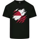 Torn Flag Greenland Mens Cotton T-Shirt Tee Top Black