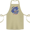 Torn Flag Guam Cotton Apron 100% Organic Khaki
