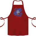 Torn Flag Guam Cotton Apron 100% Organic Maroon