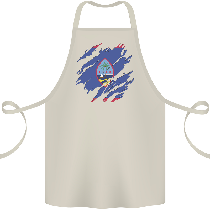 Torn Flag Guam Cotton Apron 100% Organic Natural