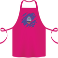Torn Flag Guam Cotton Apron 100% Organic Pink