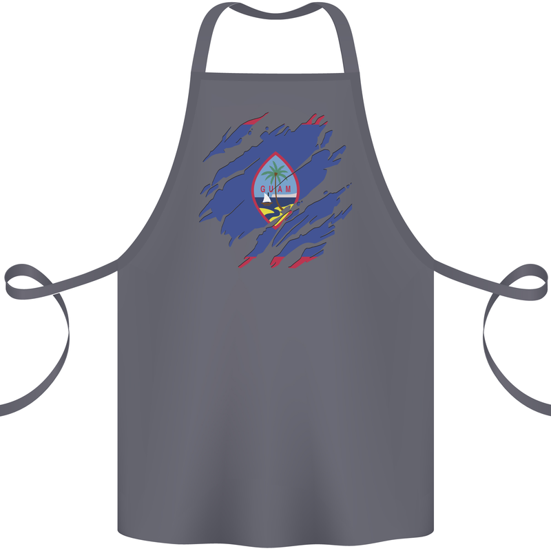 Torn Flag Guam Cotton Apron 100% Organic Steel