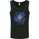 Torn Flag Guam Mens Vest Tank Top Black