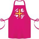 Torn Flag Guensey Cotton Apron 100% Organic Pink