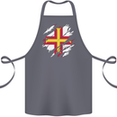 Torn Flag Guensey Cotton Apron 100% Organic Steel
