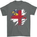 Torn Flag Herm Mens T-Shirt 100% Cotton Charcoal