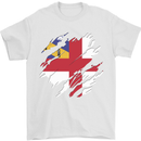 Torn Flag Herm Mens T-Shirt 100% Cotton White