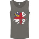 Torn Flag Herm Mens Vest Tank Top Charcoal