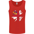 Torn Flag Herm Mens Vest Tank Top Red