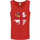 Torn Flag Herm Mens Vest Tank Top Red