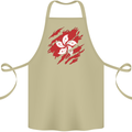 Torn Flag Hong Kong Cotton Apron 100% Organic Khaki