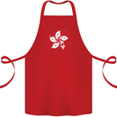 Torn Flag Hong Kong Cotton Apron 100% Organic Red