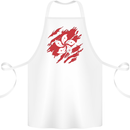 Torn Flag Hong Kong Cotton Apron 100% Organic White
