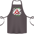 Torn Flag Ingushetia Cotton Apron 100% Organic Dark Grey